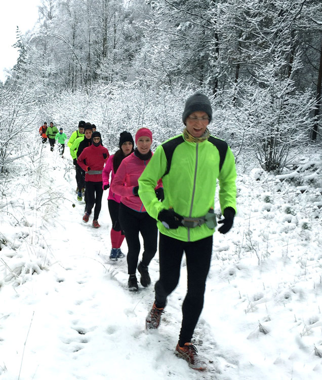 Laufen im Schnee - Wir laufen bei jedem Wetter
